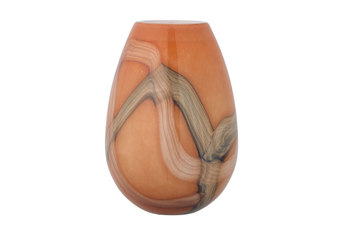 Vase « Arvani » – Verre orange