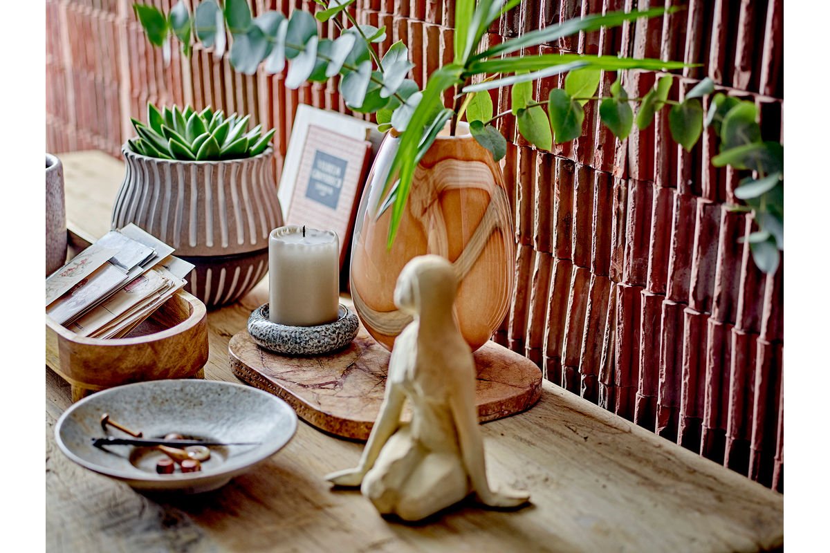 Vase « Arvani » – Verre orange