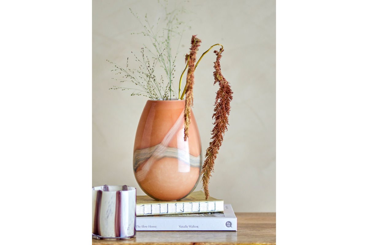 Vase « Arvani » – Verre orange