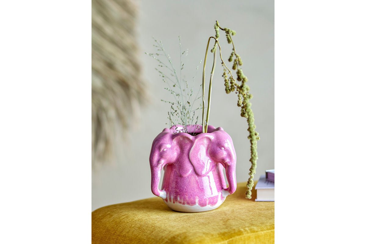 Vase « Rose Éléphant » – en grès