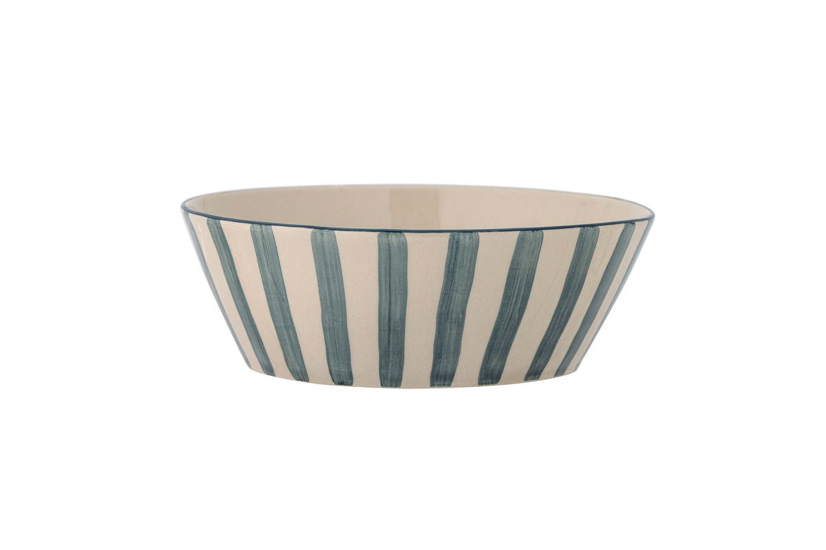 Bol Yogi – faïence peinte à la main avec motif à rayures