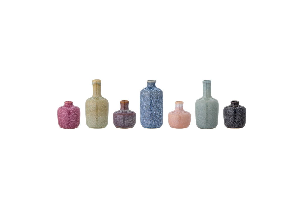 Ensemble de vases « Marilo » – Faïence colorée (7 pièces)