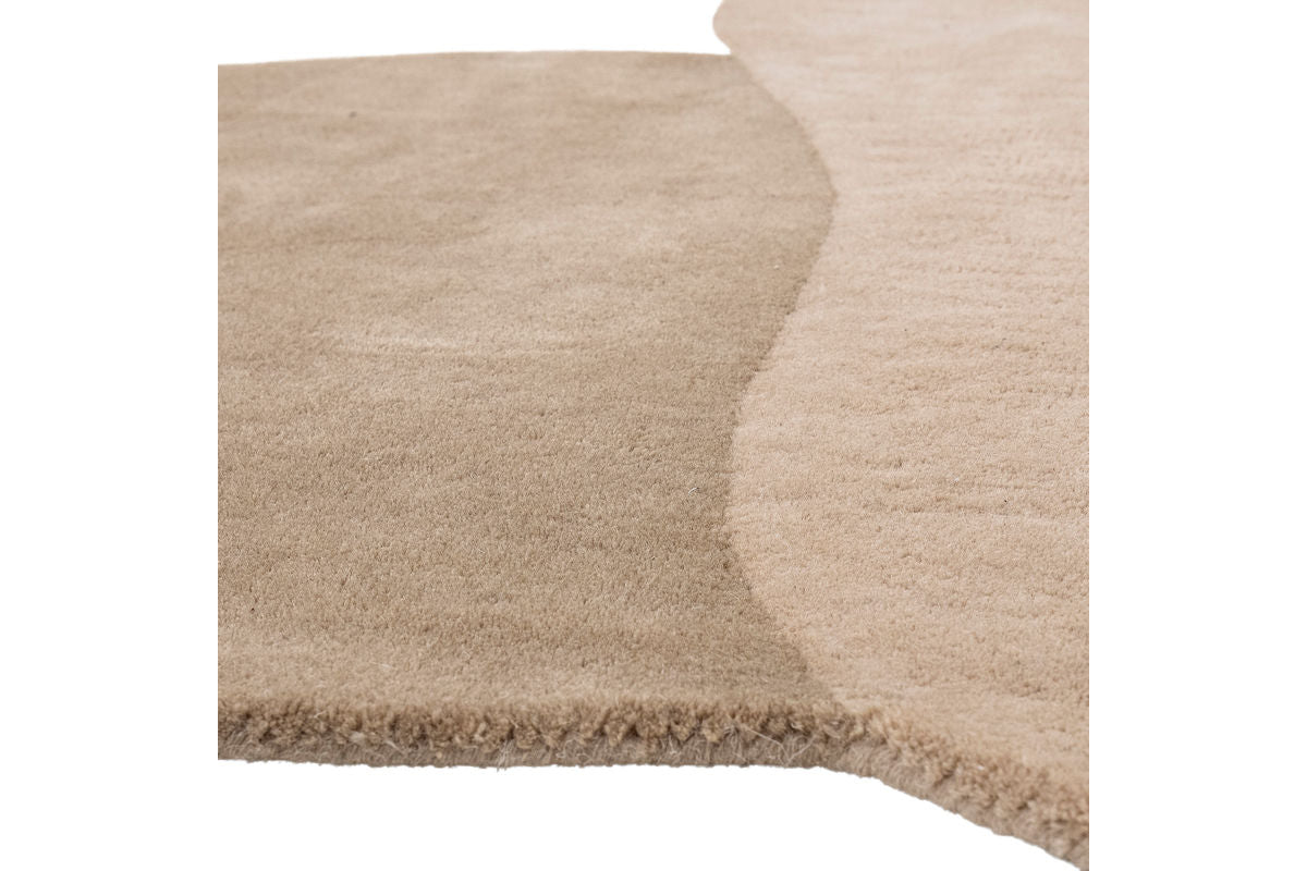 Tapis Arlo – Formes organiques en marron chaud