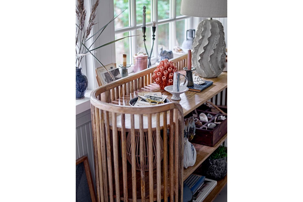 Lampe de table Sandwave - grès blanc