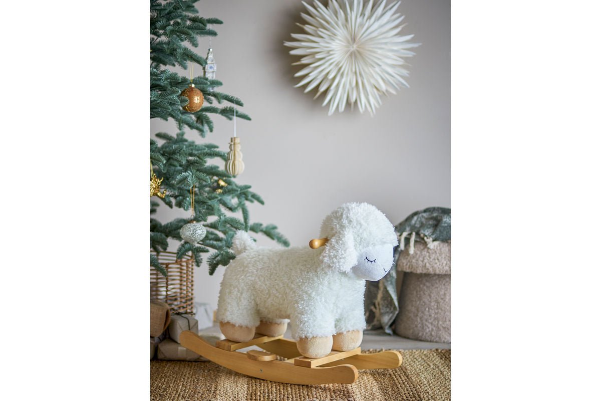Jouet à bascule Salomé – animal à bascule en bois tout doux pour bébés et enfants