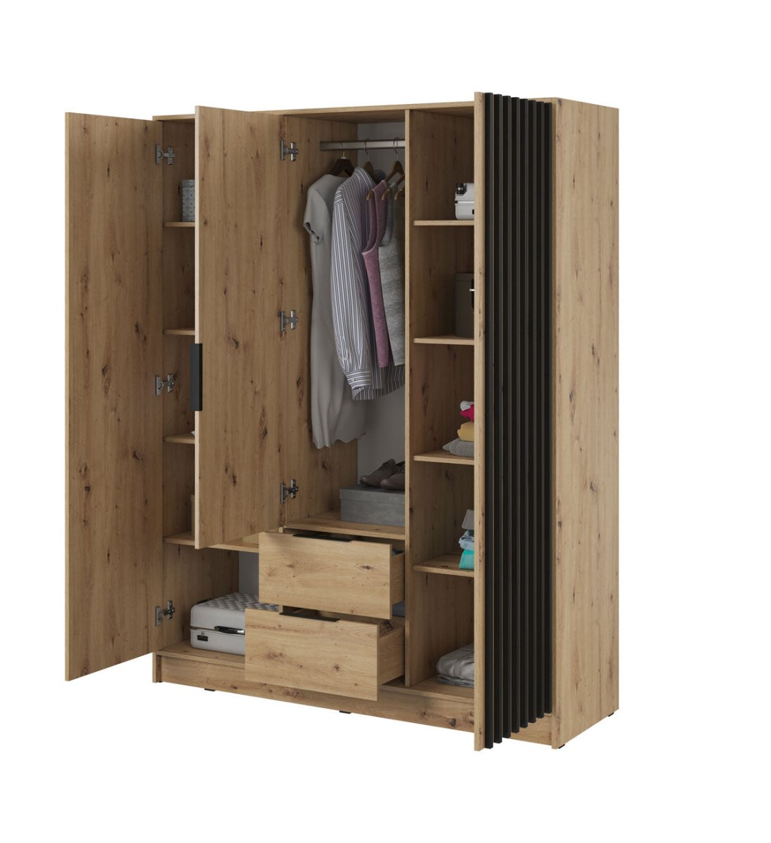 Designer Schrank Niro 155 cm - Luxusbetten24