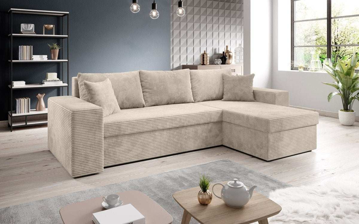 Designer Sofa Denver mit Schlaf - und Klappfunktion - Luxusbetten24