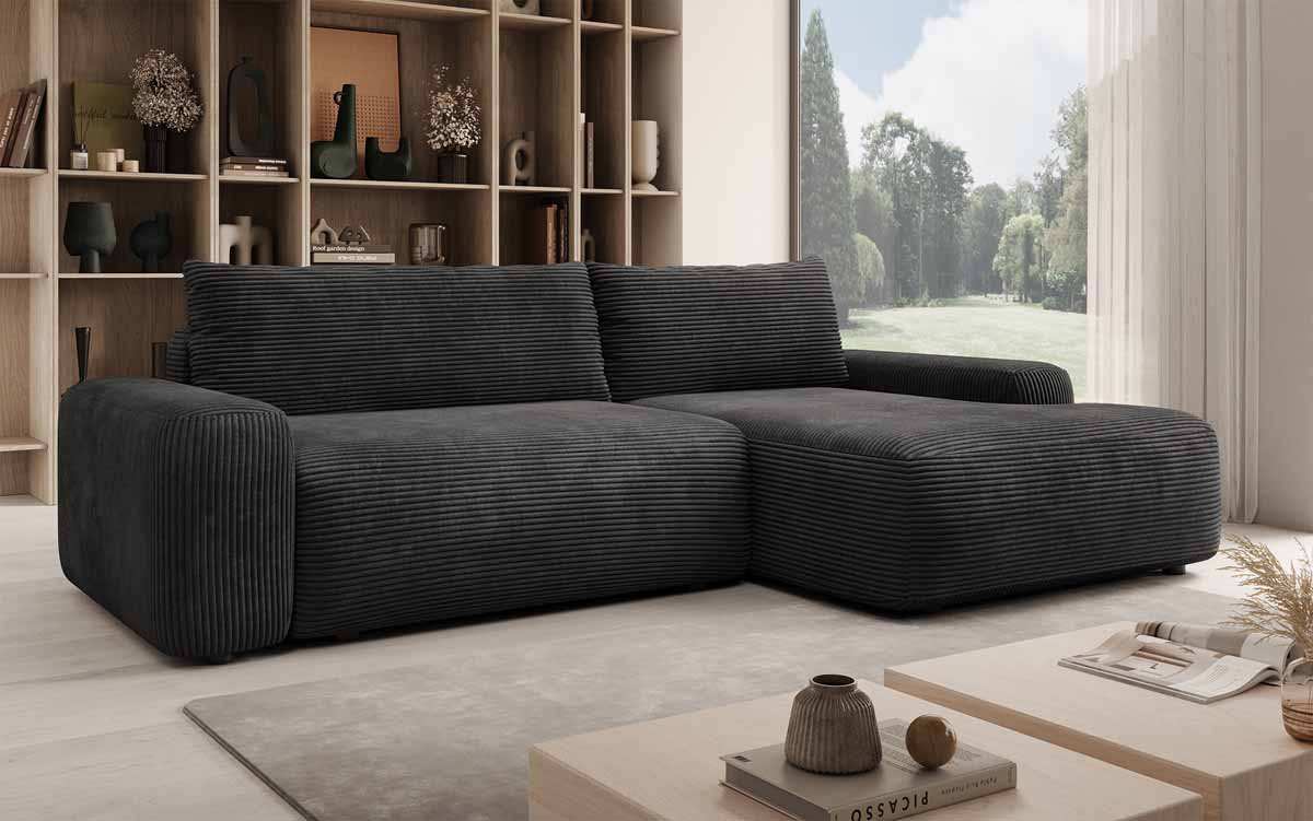 Designer Sofa Luma mit Stauraum und Schlaffunktion - Luxusbetten24