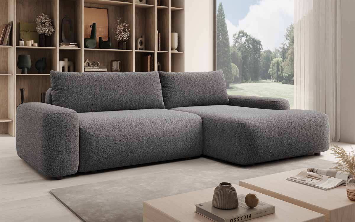 Designer Sofa Luma mit Stauraum und Schlaffunktion - Luxusbetten24