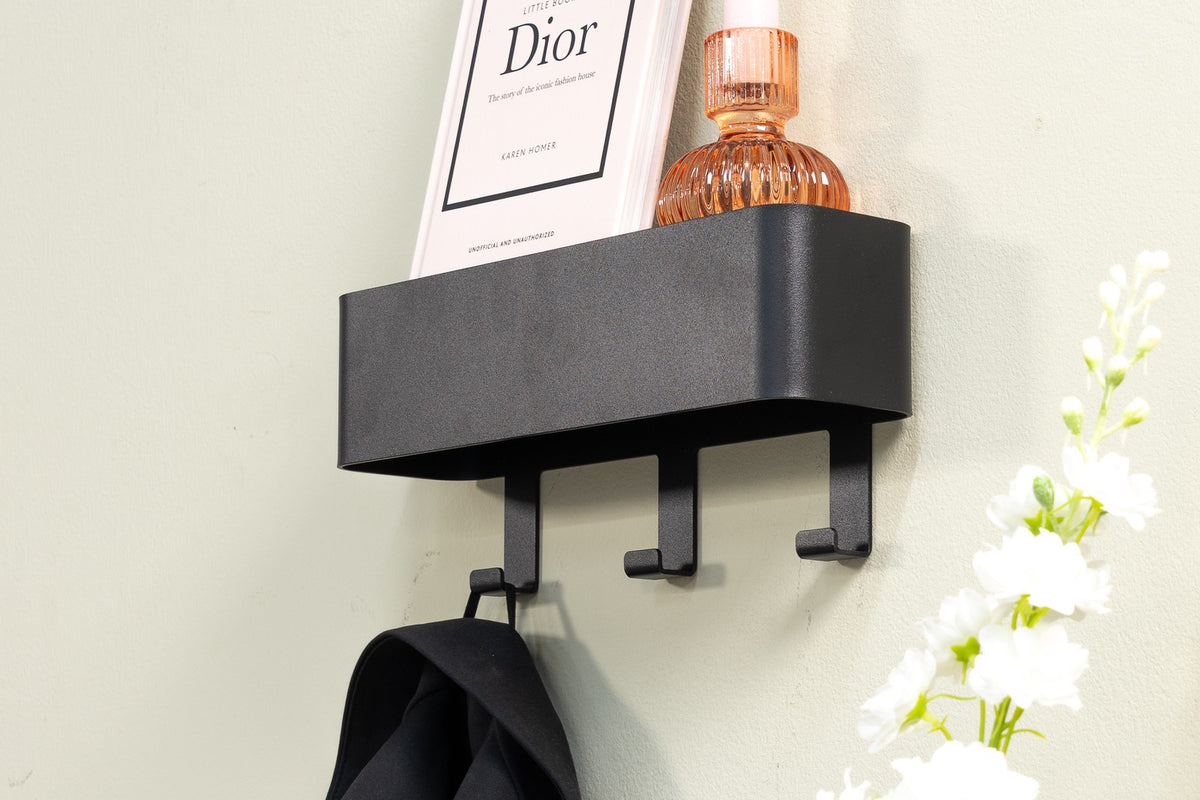 Designer Wandgarderobe Mirva - Schwarz