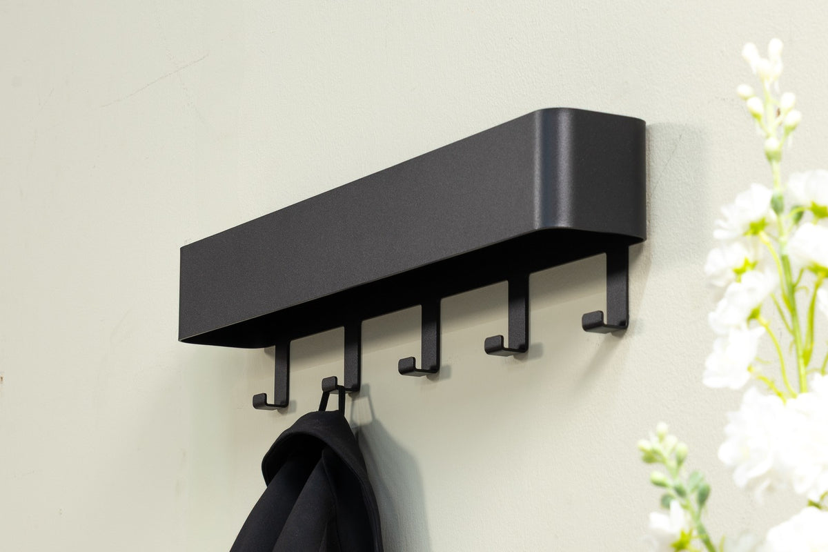 Designer Wandgarderobe Varia - Schwarz