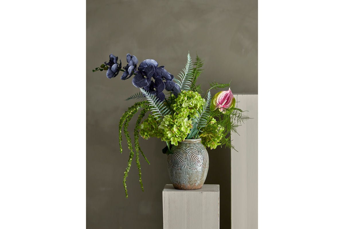 Vase « Lunara » – Terre cuite en Vert