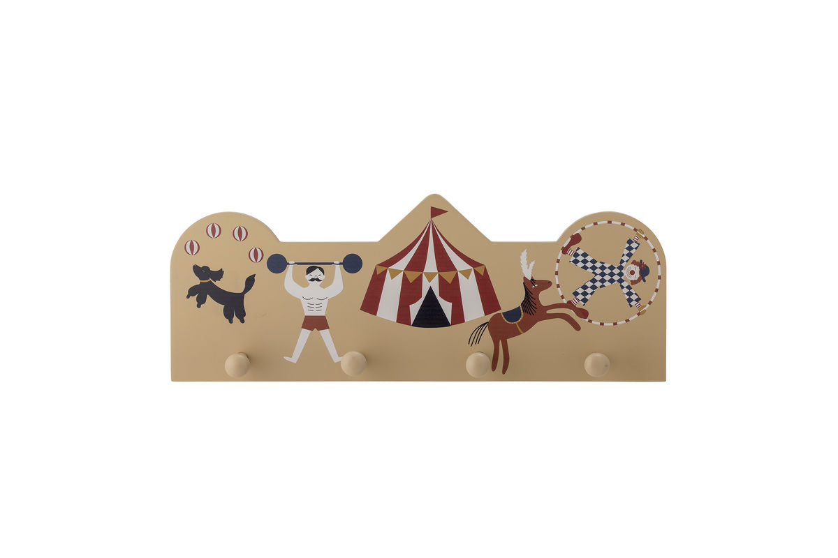 Porte-manteau pour enfants Naomi - porte-manteau mural coloré avec motif de cirque pour chambre d'enfants