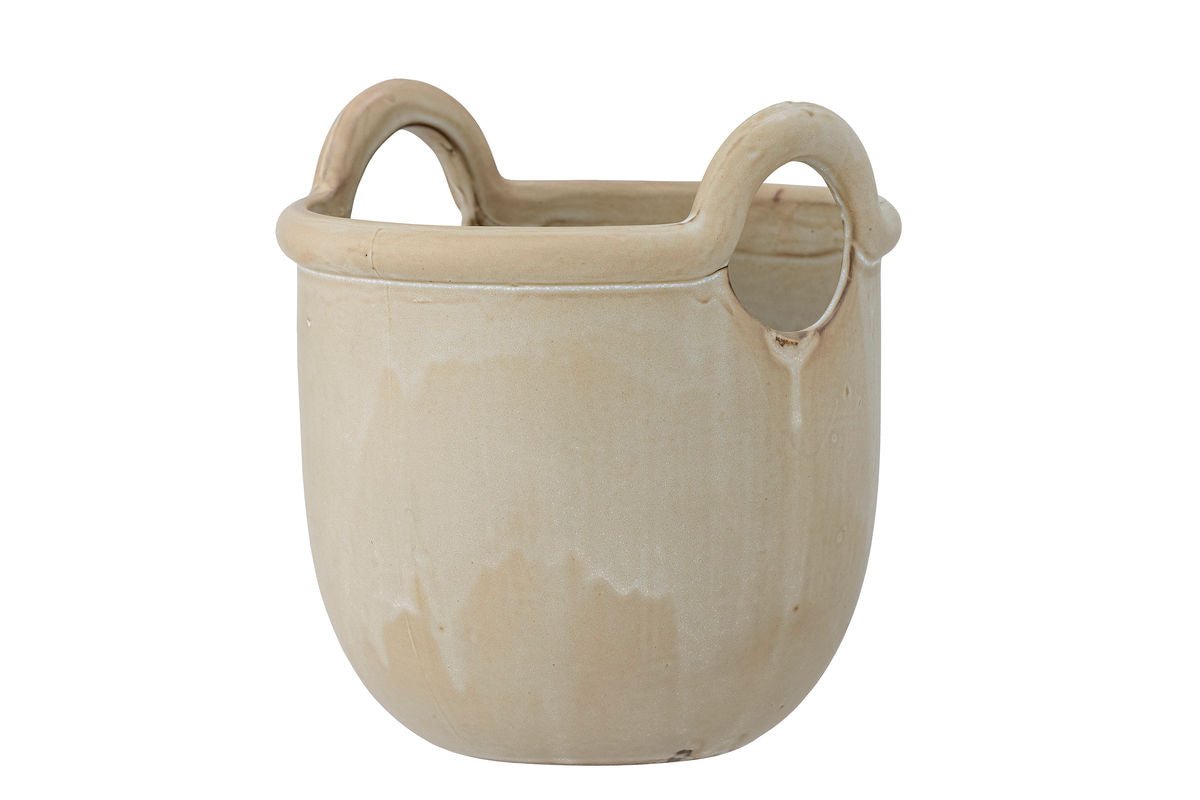 Pot de fleurs Fjell – Design en grès nordique en gris naturel