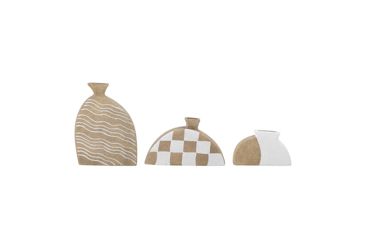 Ensemble de vases (3 pièces) « Nauta » – Terre cuite