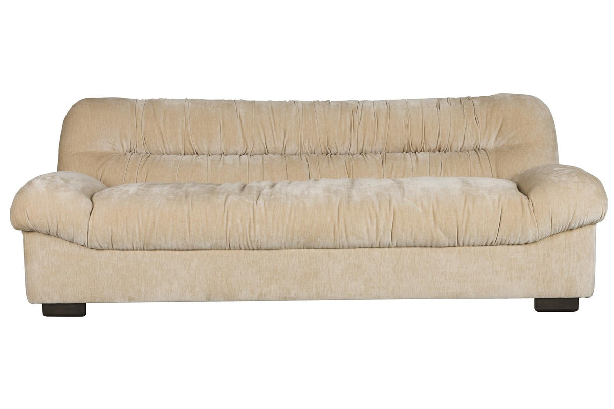 Sofa Talaro mit gerafftem Samtbezug