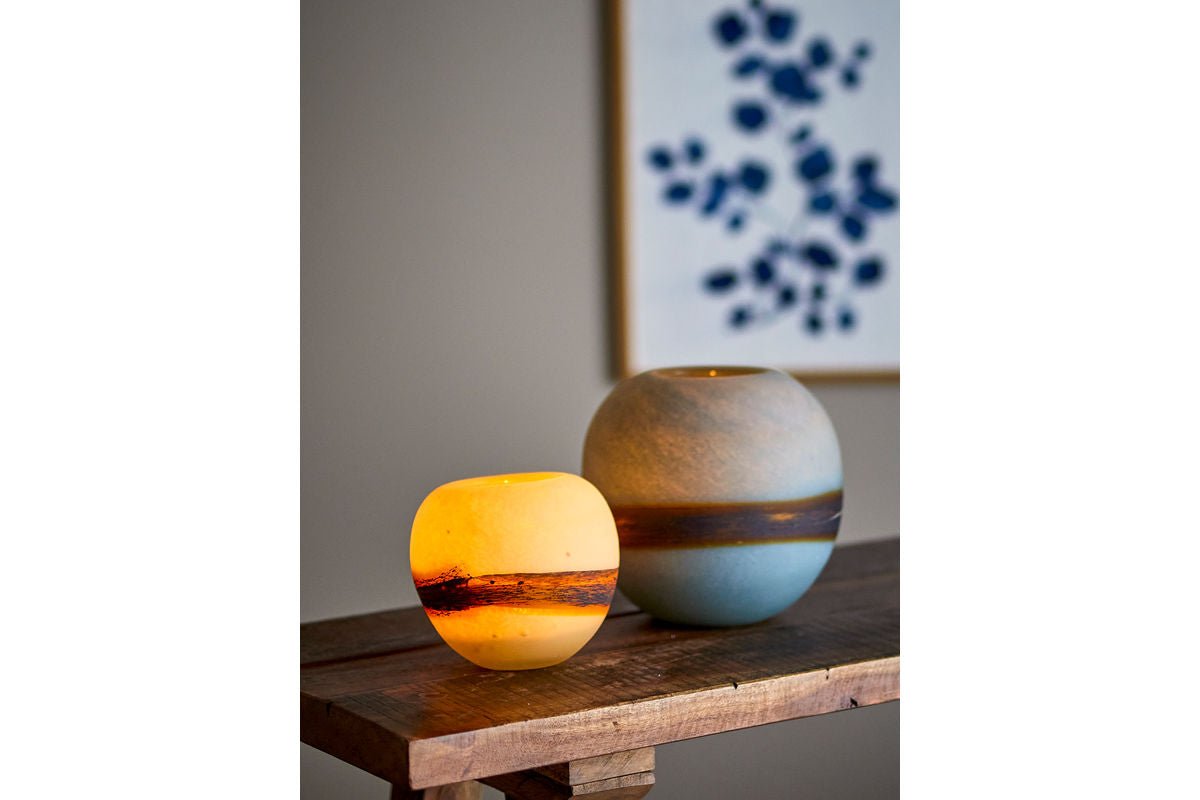 Vase « Feyra » – Verre bleu