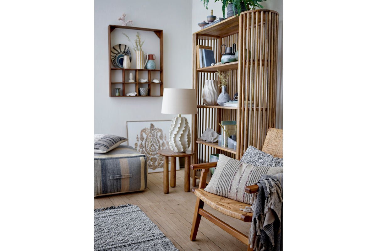 Lampe de table Sandwave - grès blanc