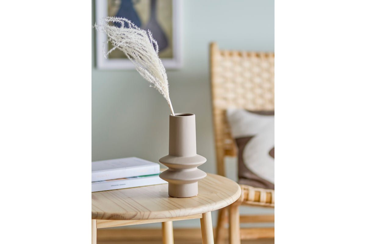 Vase "Ismar" - en faïence claire