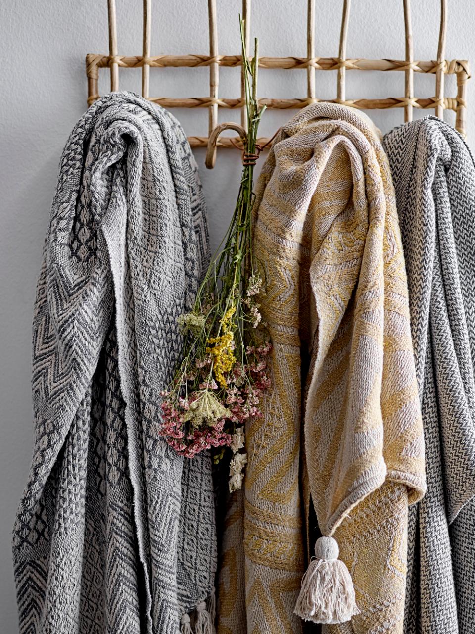 Plaid Ahora – Gris, en coton recyclé