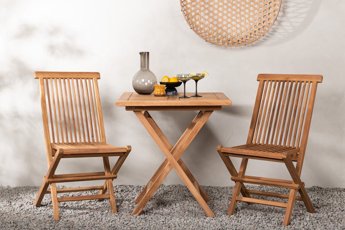 Ensemble de mobilier de jardin Americano – ensemble de jardin 3 pièces en bois de teck