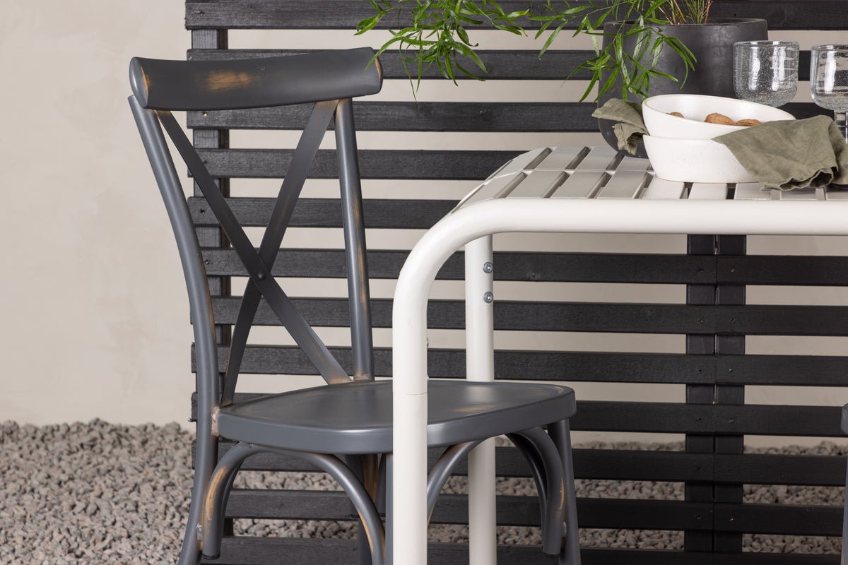 Ensemble de mobilier de jardin Narvis – Set de mobilier de jardin 3 pièces 70x70 cm