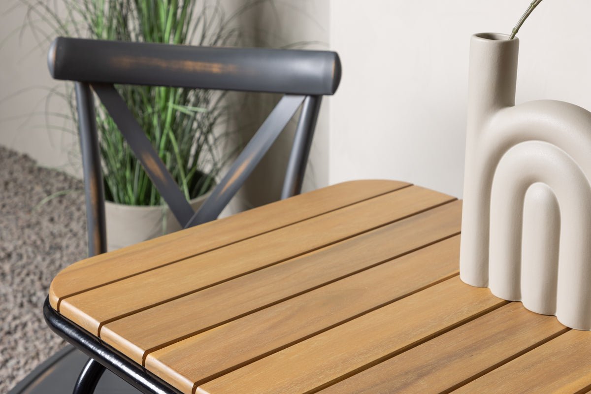 Ensemble de mobilier de jardin Living – ensemble de jardin 3 pièces avec chaises en aluminium