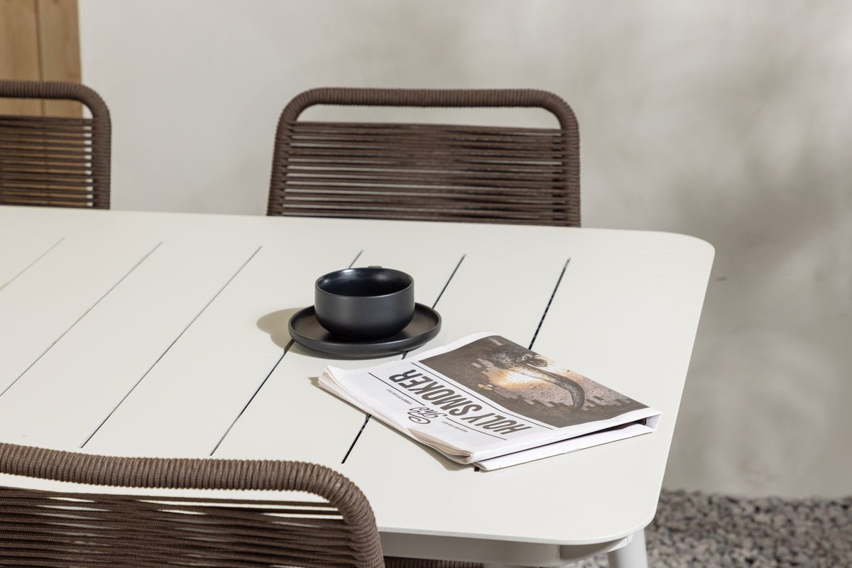 Ensemble de repas de jardin Nashville – Ensemble de mobilier de jardin 7 pièces pour jusqu'à 6 personnes