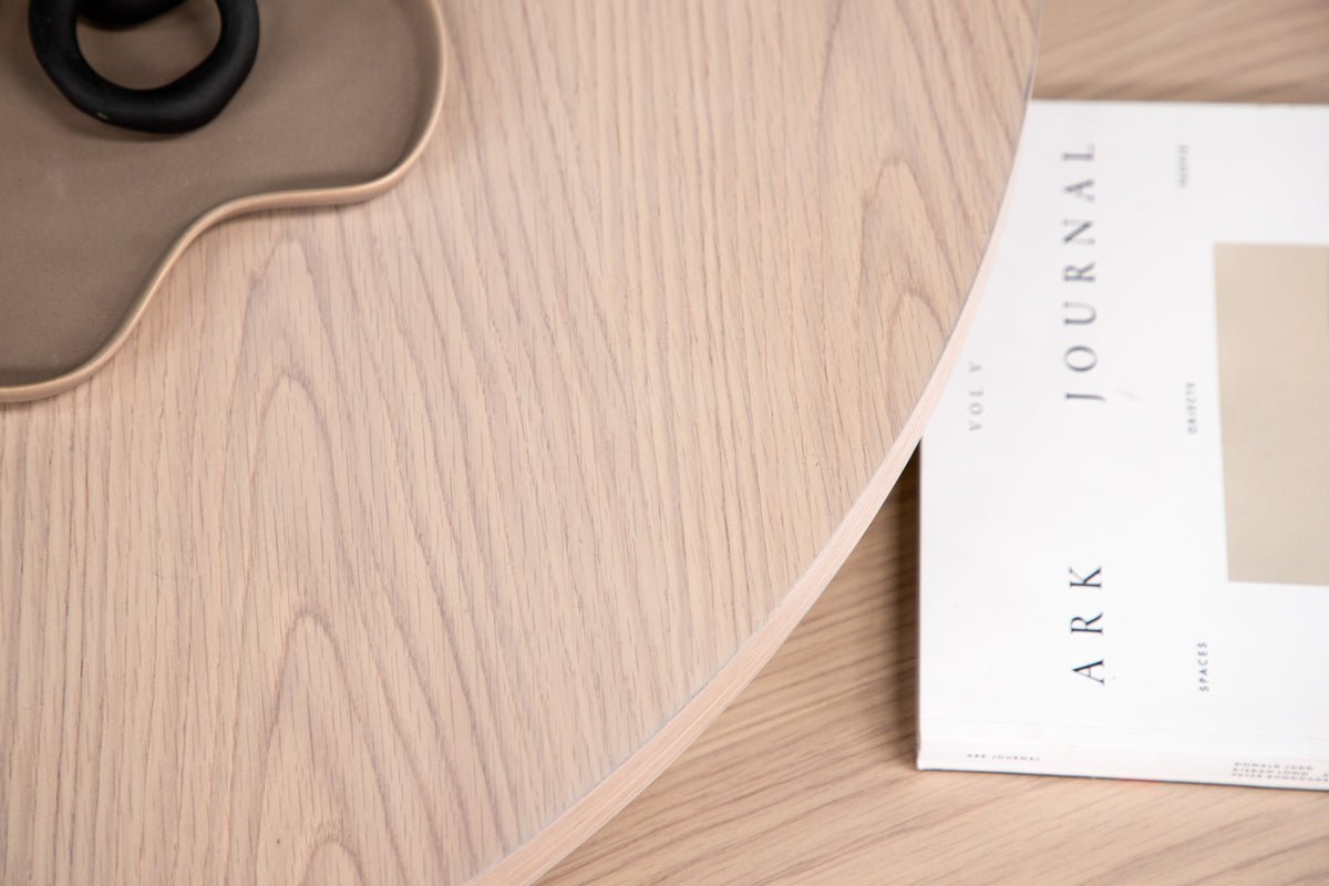 Ensemble de tables basses Allan - 2 tables avec aspect bois