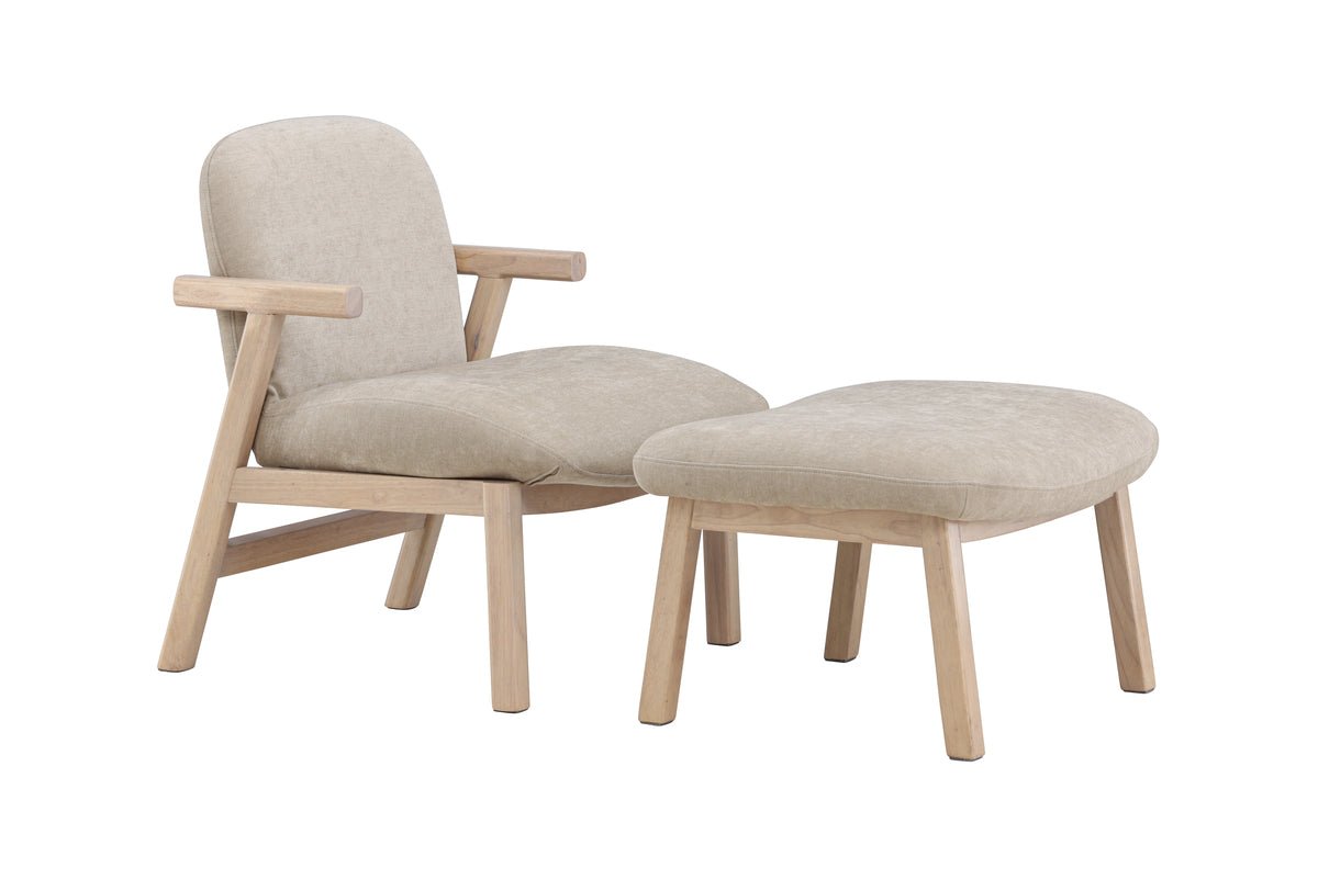 Fauteuil Railey II - avec repose-pieds assorti