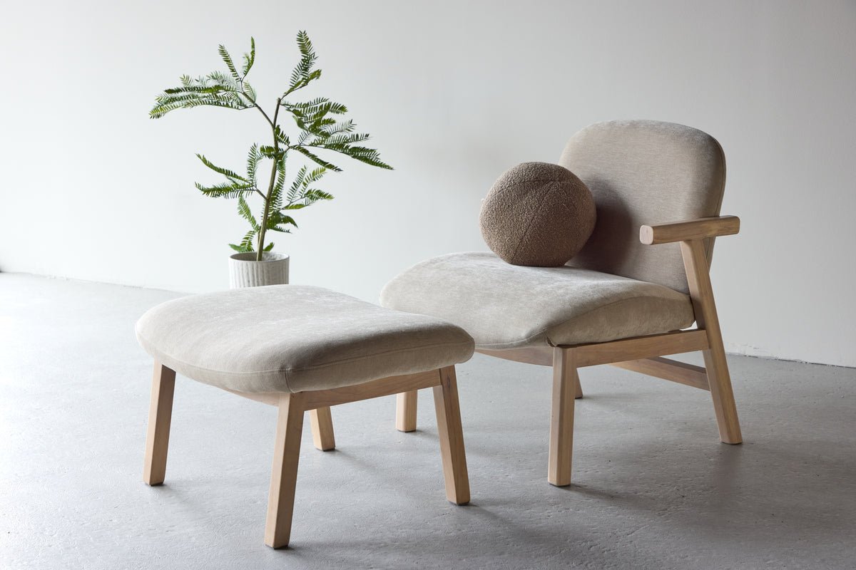 Fauteuil Railey II - avec repose-pieds assorti