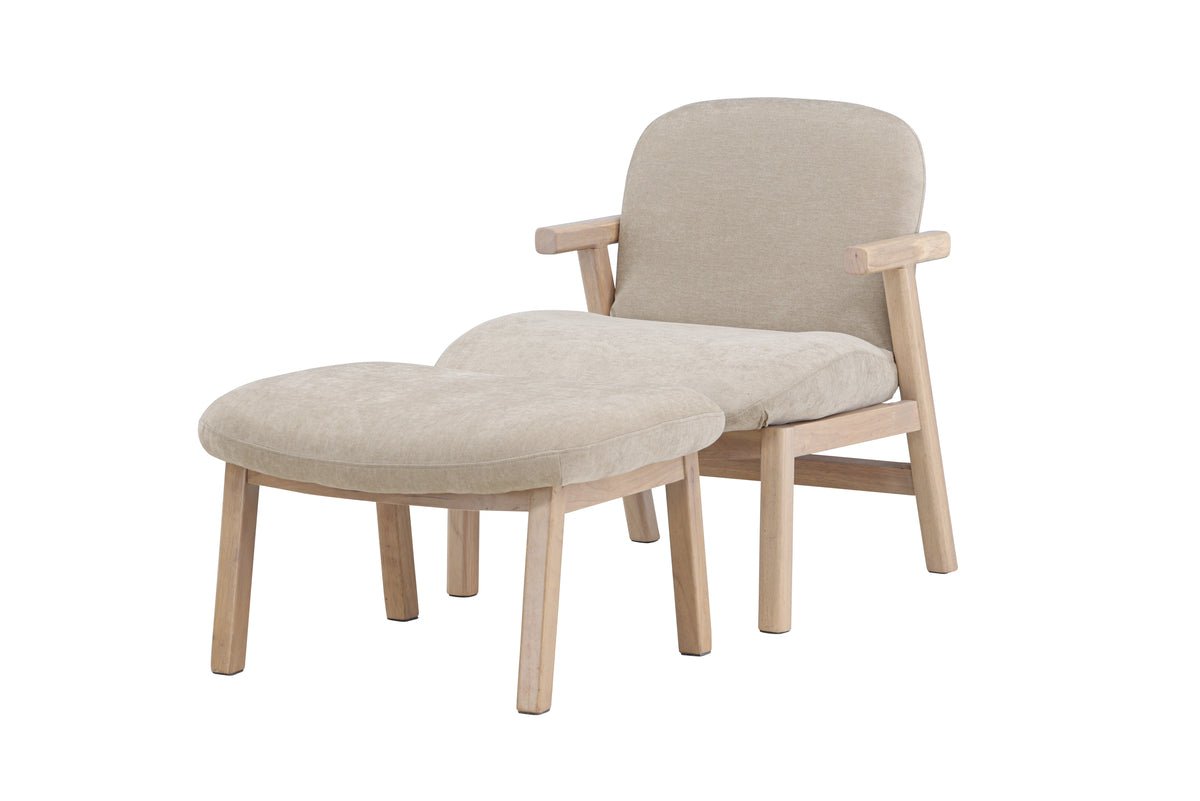 Fauteuil Railey II - avec repose-pieds assorti