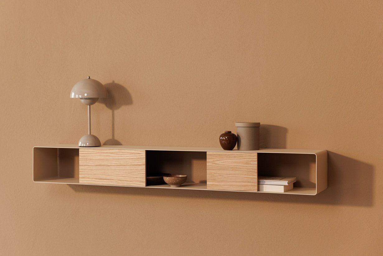 Étagère murale Sion – Commode suspendue en Métal avec support pour câbles