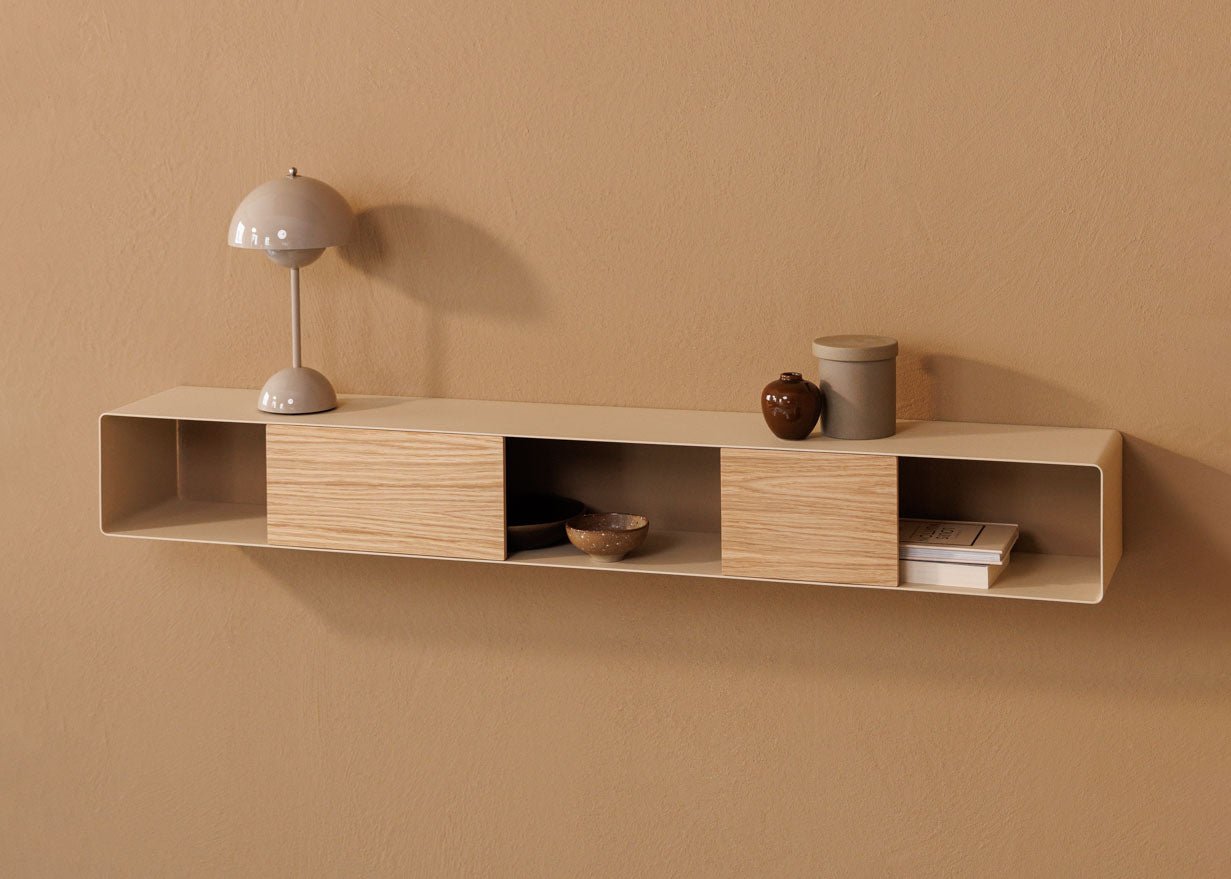 Étagère murale Sion – Commode suspendue en Métal avec support pour câbles