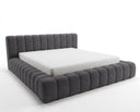 Designer Polsterbett Ivo in Samt – Grau