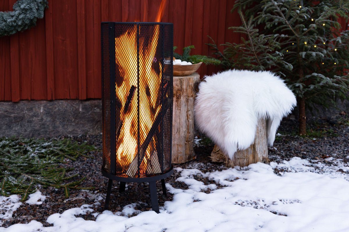 Corbeille à feu Eldar - en acier noir