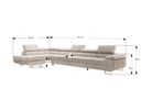 Designer Ecksofa Maxi mit Schlaf - und Klappfunktion in Samt