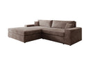 Designer Ecksofa Lugo in Cord – Blush – Links