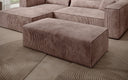 Beistellhocker Vasto in Cord – Rosé