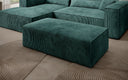 Beistellhocker Vasto in Cord – Petrol