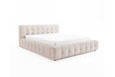 Designer Polsterbett Nela in Bouclé – Beige