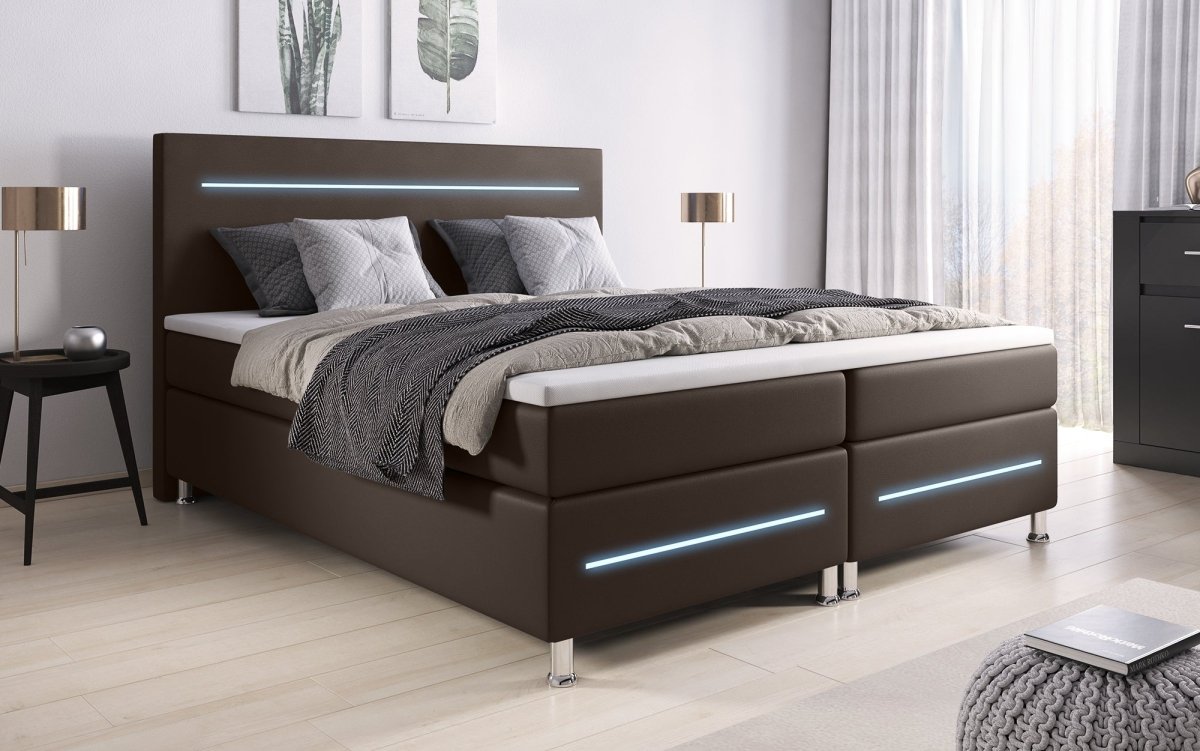 OUTLET - Boxspringbett Sejour mit LED - Luxusbetten24