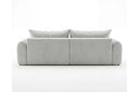 Designer Ecksofa Corso in Samt mit Schlaffunktion & Stauraum – Hellgrau – Links