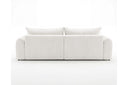 Designer Ecksofa Corso in Samt mit Schlaffunktion & Stauraum – Weiß – Rechts