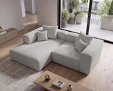 Designer Ecksofa Reno in Bouclé – Sand – Links