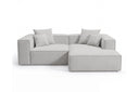 Designer Ecksofa Reno in Bouclé – Sand – Rechts