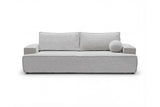 Designer 3 Sitzer Sofa Mira in Bouclé mit Schlaffunktion & Stauraum – Sand