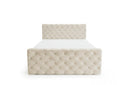 Boxspringbett Adora Samt mit Stauraum – Beige