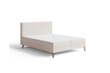 Boxspringbett Selina Slim Bouclé mit Stauraum – Beige