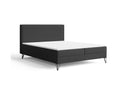 Boxspringbett Selina Slim Bouclé mit Stauraum – Anthrazit